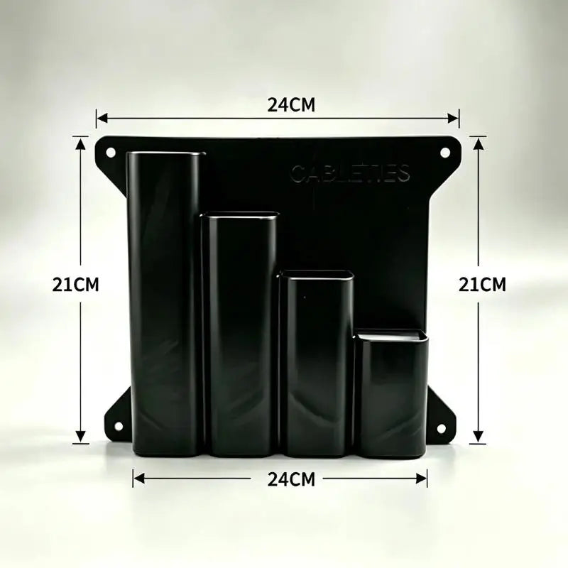 4-Grid Wall-Mounted Zip Tie & Small Parts Organizer Box Wall Storage Organizer SPOT