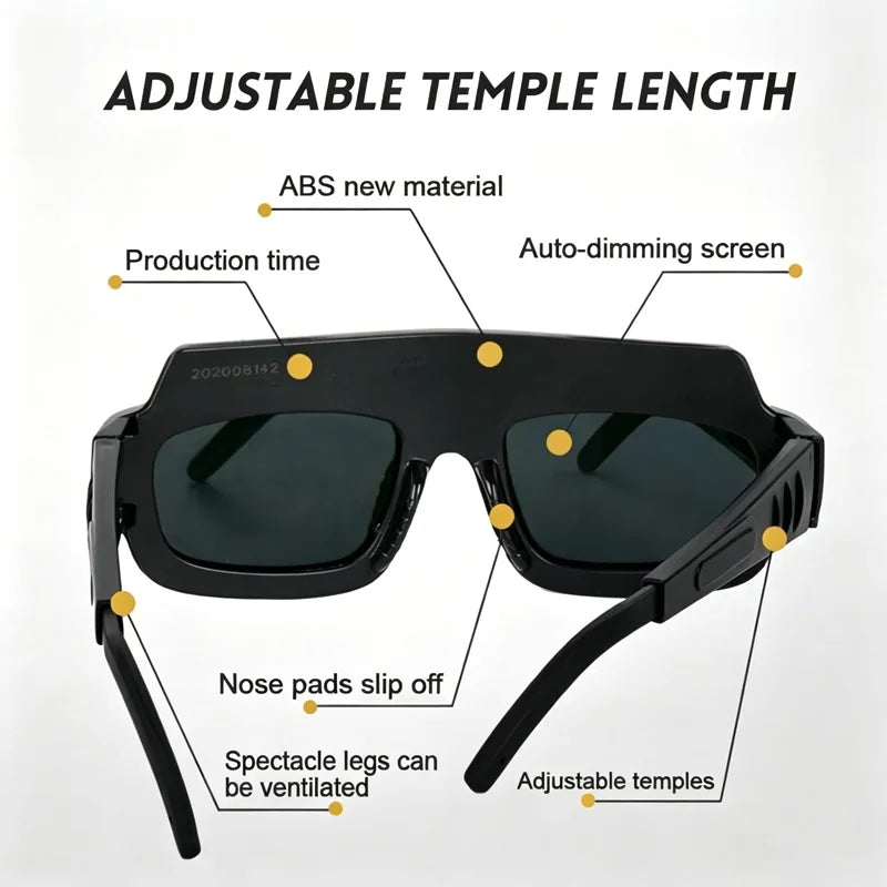 Auto-Darkening Welding Goggles – Solar CE Certified Eye Guard Welding Safety Goggles SPOT