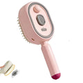 3-in-1 Electric Spray Massage Hair Brush – Anti-Static, Self-Clean Electric Hair Brush SPOT Pink