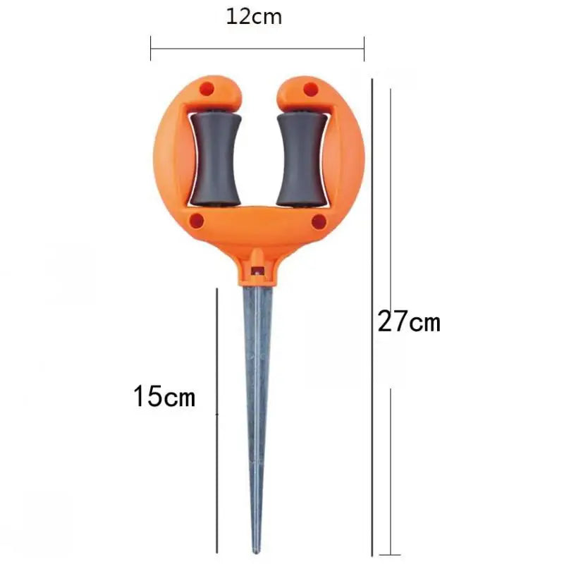Heavy-Duty Garden Hose Guide with Smooth Rotating Rollers Hose Guide Stake SPOT