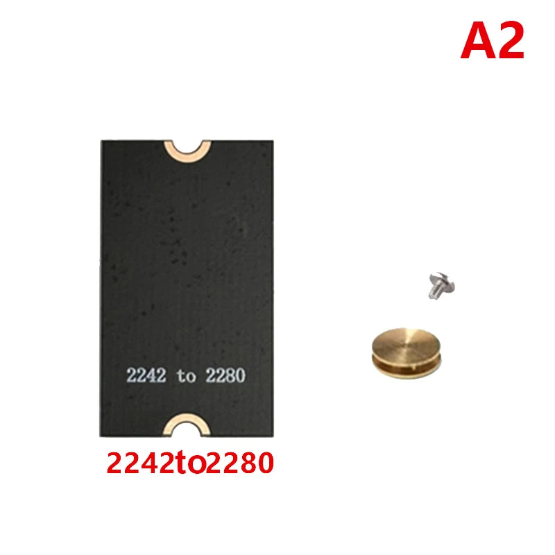 M.2 SSD Adapter Bracket – 2230 to 2242 & 2280 Converter SSD Adapter Bracket SPOT A2