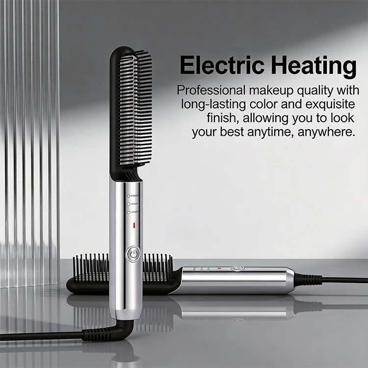 Electric Hair Straightener Brush – 3-in-1 Comb & Styler Hair Straightener Brush SPOT