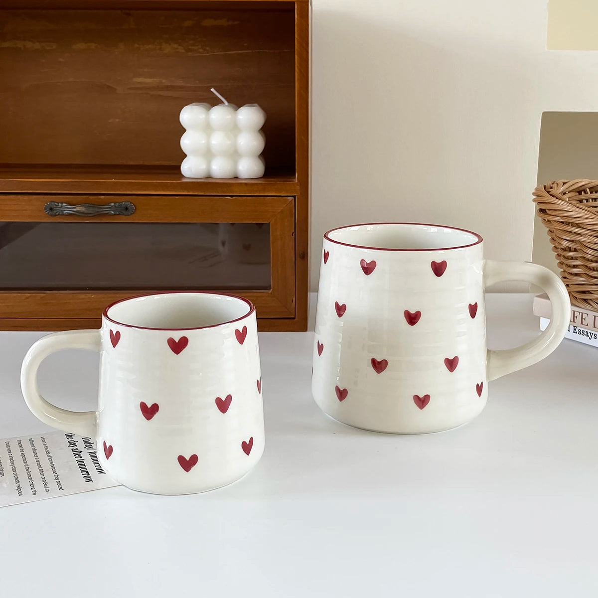 Heart-Shaped Ceramic Mug – Porcelain Coffee Cup & Gift Ceramic Coffee Mug SPOT