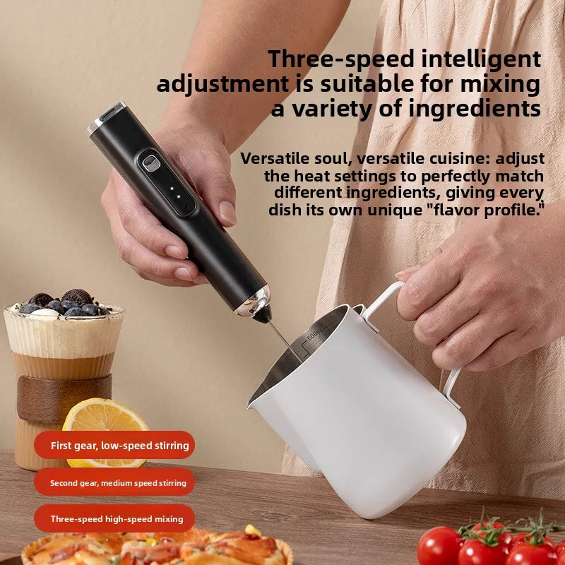 USB Rechargeable Handheld Milk Frother & Egg Whisk Handheld Milk Frother SPOT