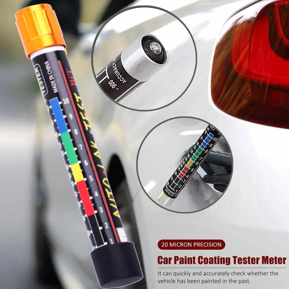 Car Paint Thickness Gauge – Magnetic Tip, No Battery Needed Paint Thickness Gauge SPOT