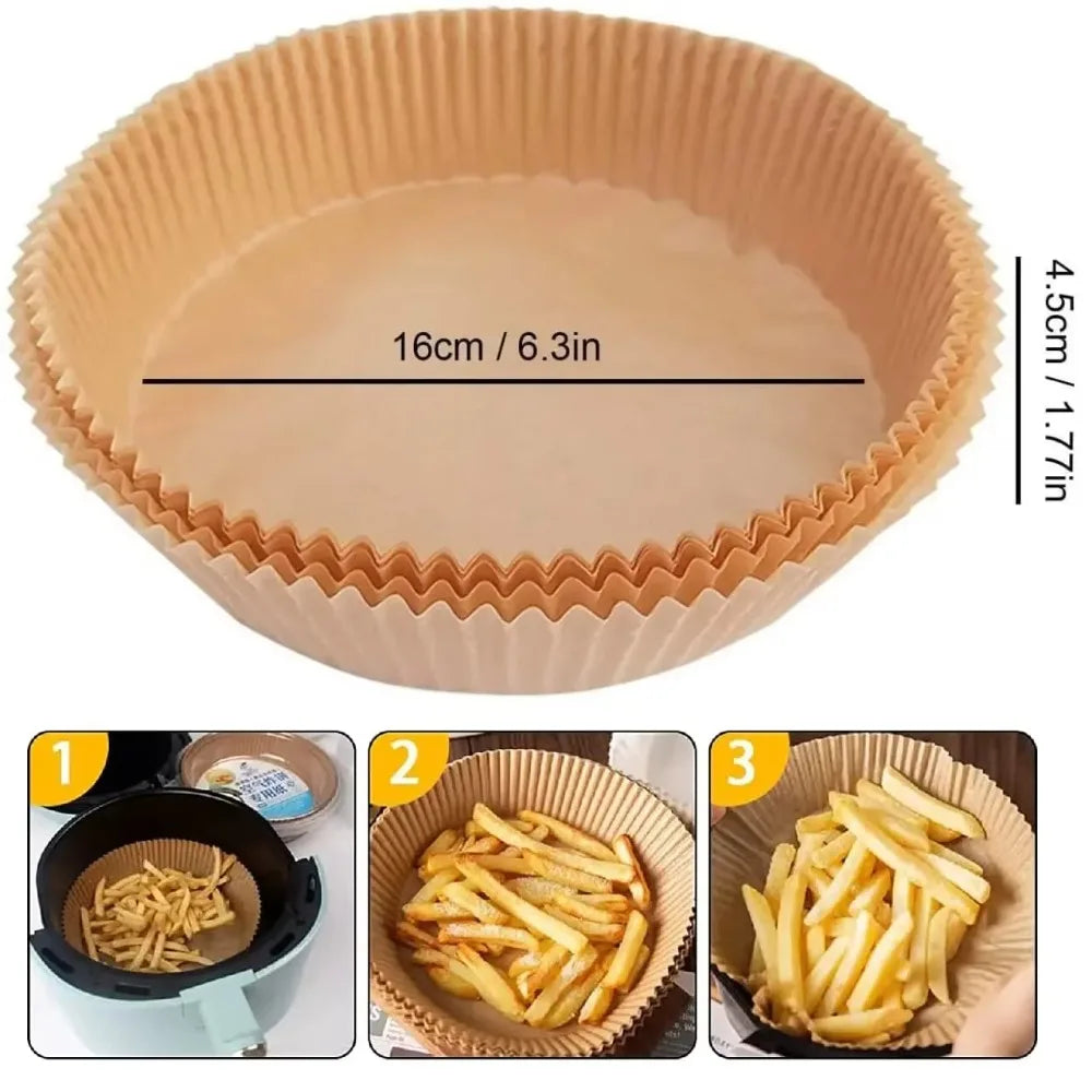 Air Fryer Disposable Paper Liners Non-Stick | 50/100 Pack Air Fryer Liners SPOT
