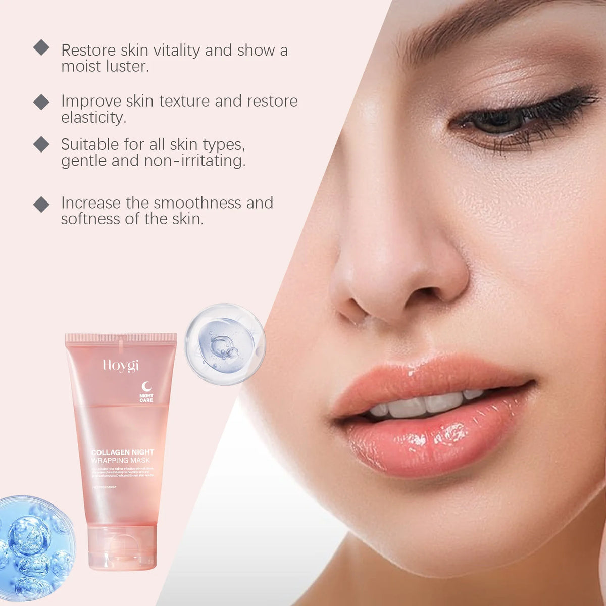 Hoygi Collagen Peel-Off Night Mask – Firming & Hydrating Peel-Off Face Mask SPOT