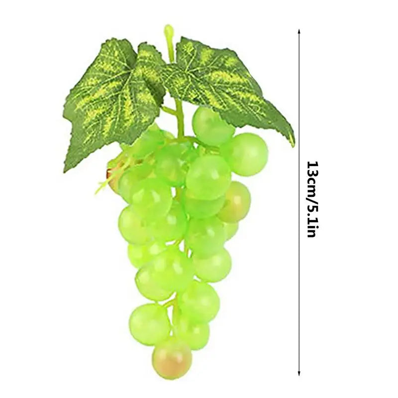 Artificial Grape Cluster Decor – Matte Finish 18pc Bunch Artificial Fruit Decor SPOT