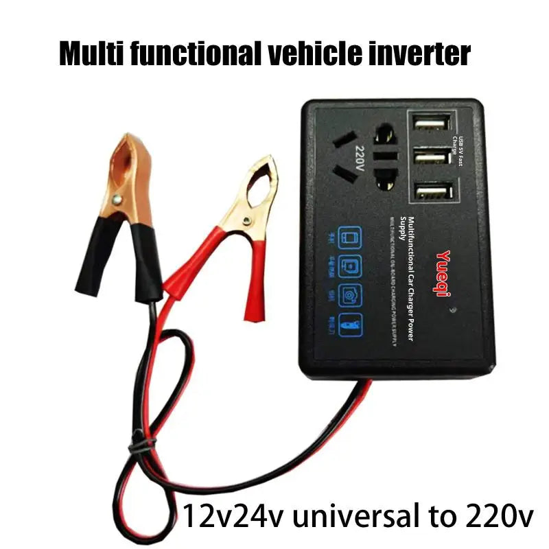 200W Car Power Inverter 12V/24V to 220V with USB Port Car Power Inverter SPOT
