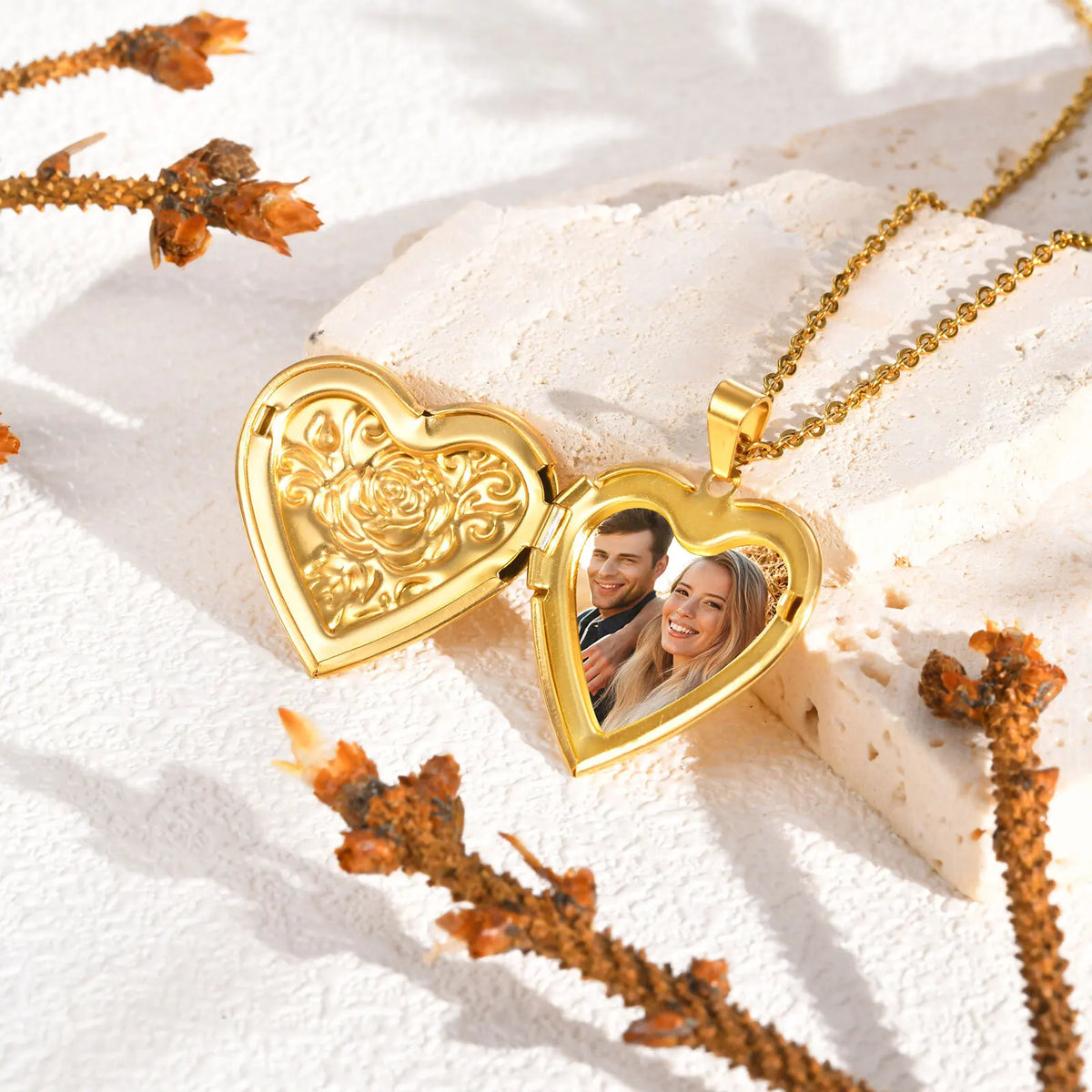 Women's Personalized Heart Photo Pendant Necklace | Custom Gift Pendant Necklace SPOT