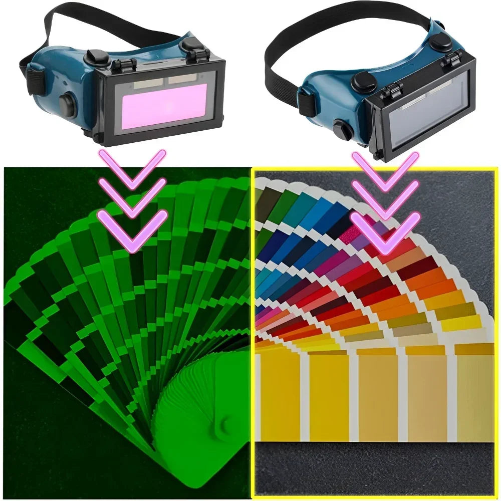 Auto-Darkening Welding Goggles – Solar Powered, Shade DIN 9-13 Welding Goggles SPOT