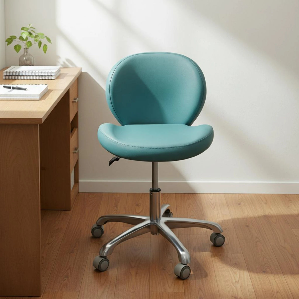 Upholstered Swivel Desk Chair – Cushioned, Height-Adjustable Swivel Office Chair SPOT