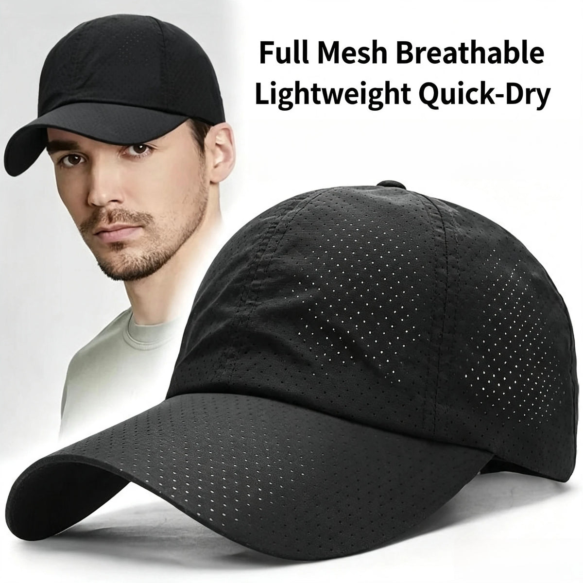 Mesh Trucker Baseball Cap – Breathable Sun Hat, Unisex Mesh Trucker Cap SPOT