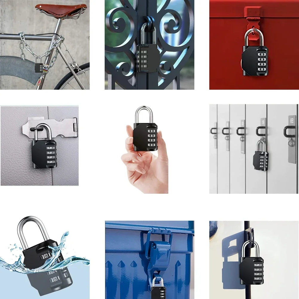 Resettable 4-Digit Combination Padlock – Waterproof Heavy Duty Combination Padlock SPOT