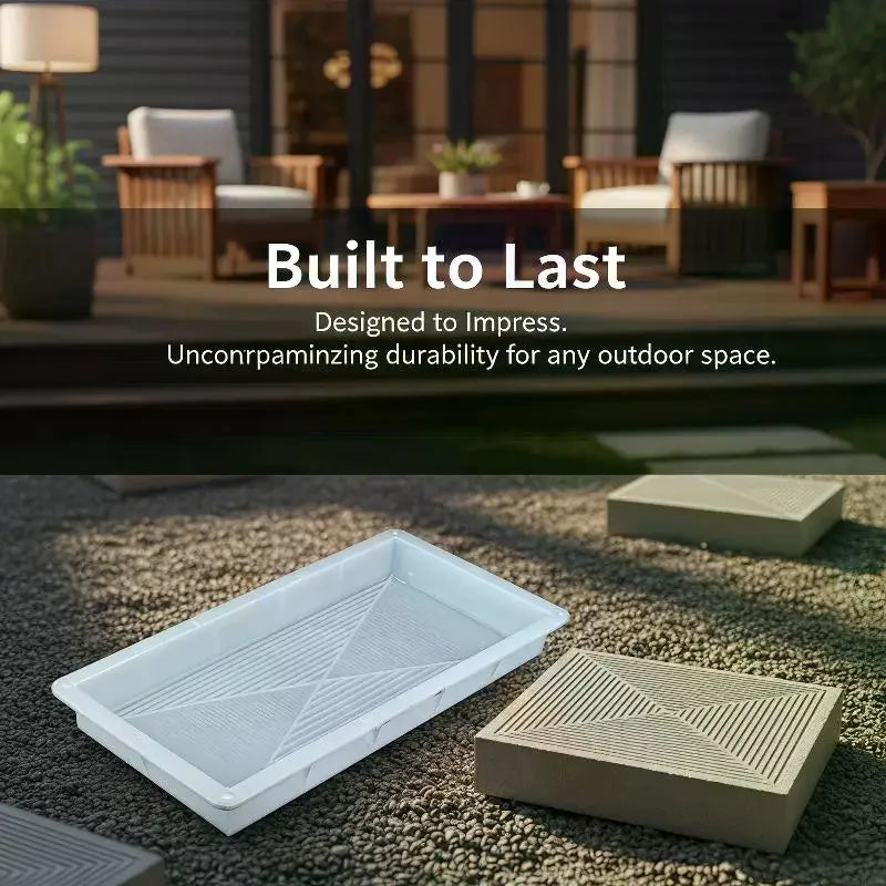 Reusable Concrete Paving Stone Mold – Square Garden Path Tile Concrete Paving Mold SPOT