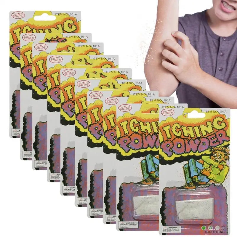 10-Pack Itching Powder Prank Set – Halloween Party Trick Prank Gag Toy SPOT