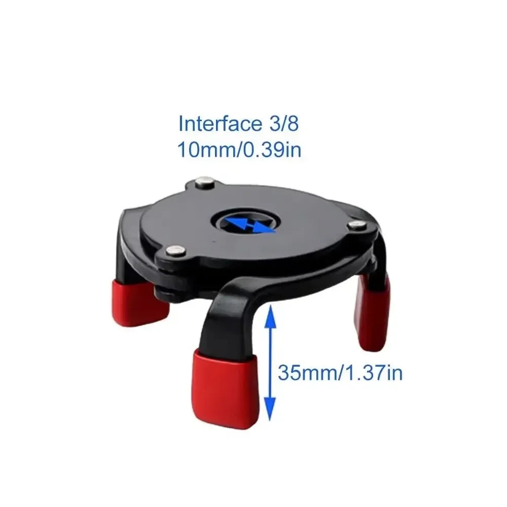 Universal 3-Jaw Oil Filter Wrench for Car, SUV & Truck Oil Filter Wrench SPOT As Show