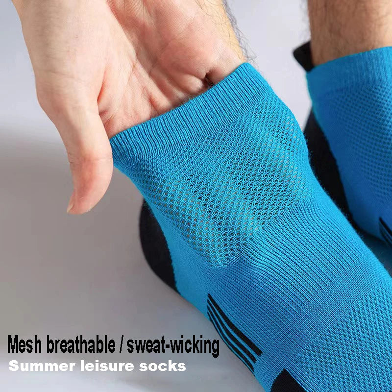10-Pack Men's Breathable Mesh Ankle Socks | Sizes EU 38–45 Men's Ankle Socks SPOT