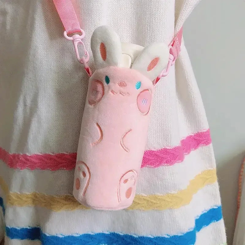 Cartoon Plush Water Bottle Cover – Insulated Cup Sleeve Bag Bottle Sleeve Cover SPOT A5