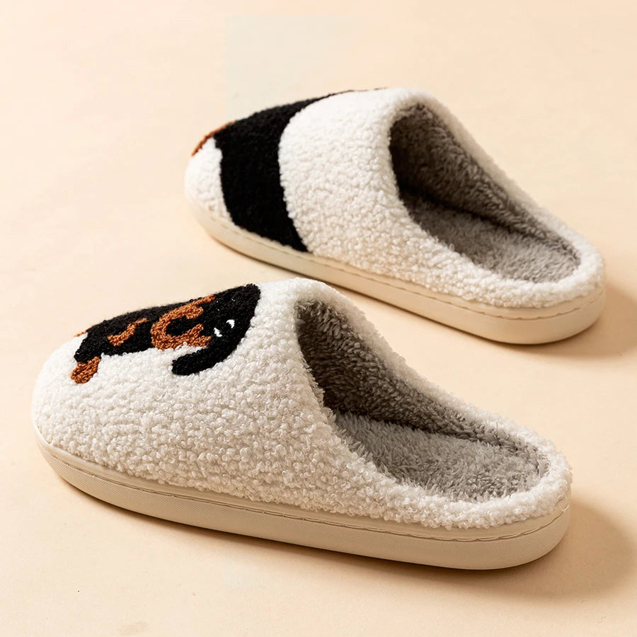 Dachshund Dog Women's Indoor Slippers – Cozy Winter Cotton Women's Indoor Slippers SPOT