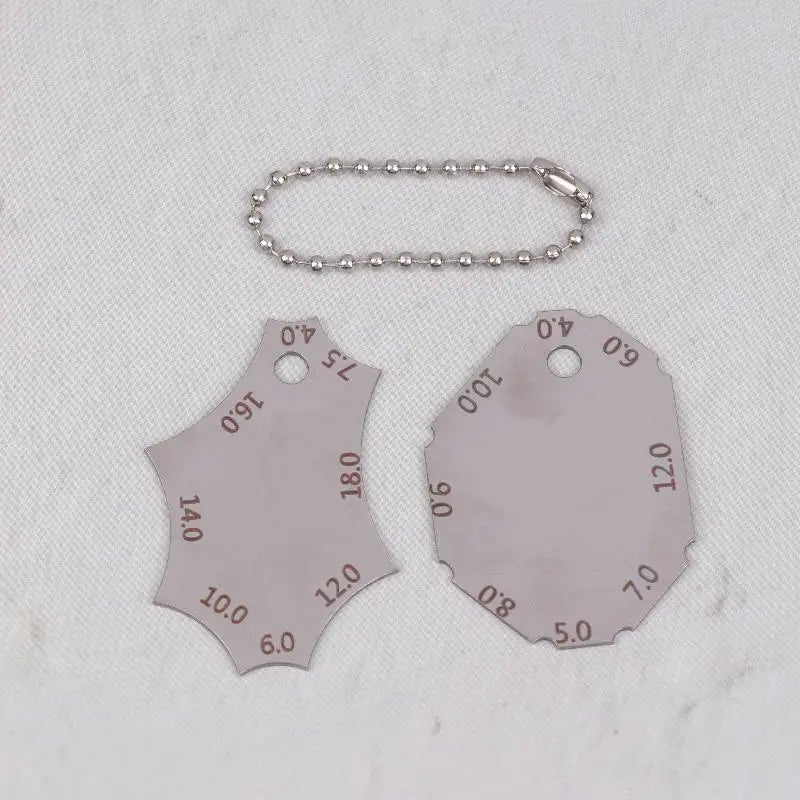 Fillet Weld Gauge 2-Pc Set – Throat Depth & Leg Length Ruler Weld Inspection Gauge SPOT