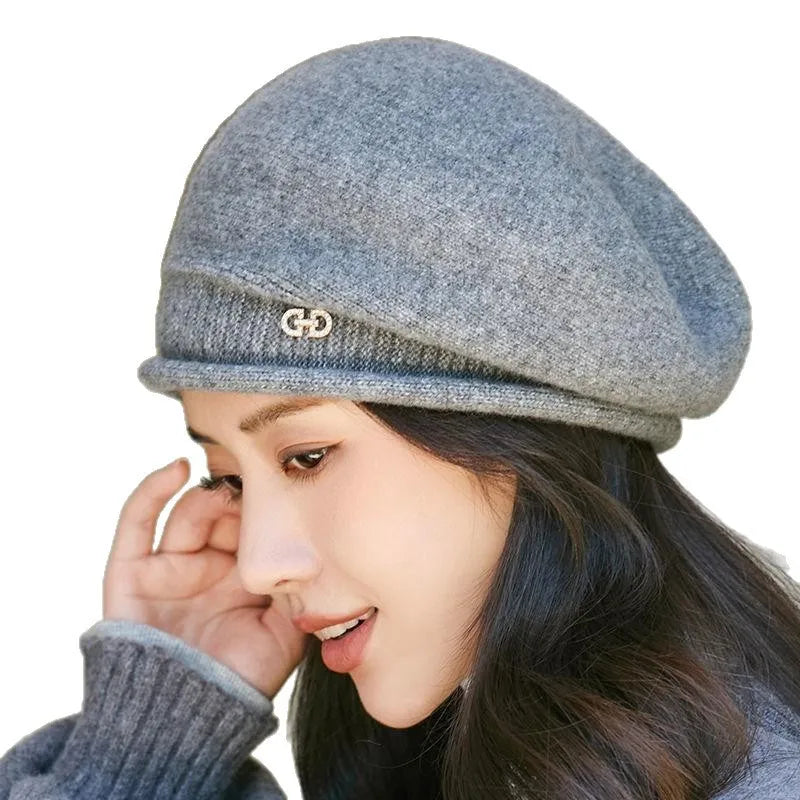 Women's Winter Knit Beret – Soft, Warm & Stretchy Cap Winter Knit Beret SPOT
