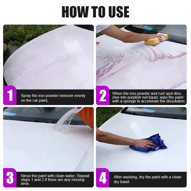 Rust Remover Spray 500ml – Wheel & Metal Iron Powder Cleaner Rust Remover Spray SPOT