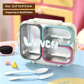 3-Compartment Stainless Steel Leakproof Bento Lunch Box Bento Lunch Box SPOT E