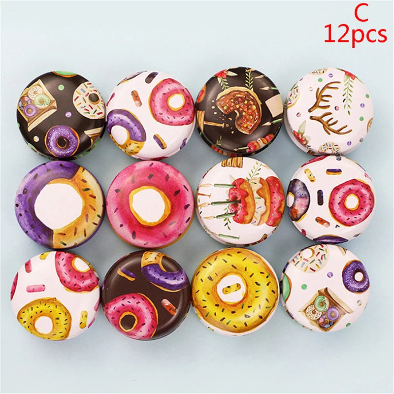 12-Pack Mini Flower Tin Boxes – DIY Candle Jars & Storage Decorative Tin Box SPOT C