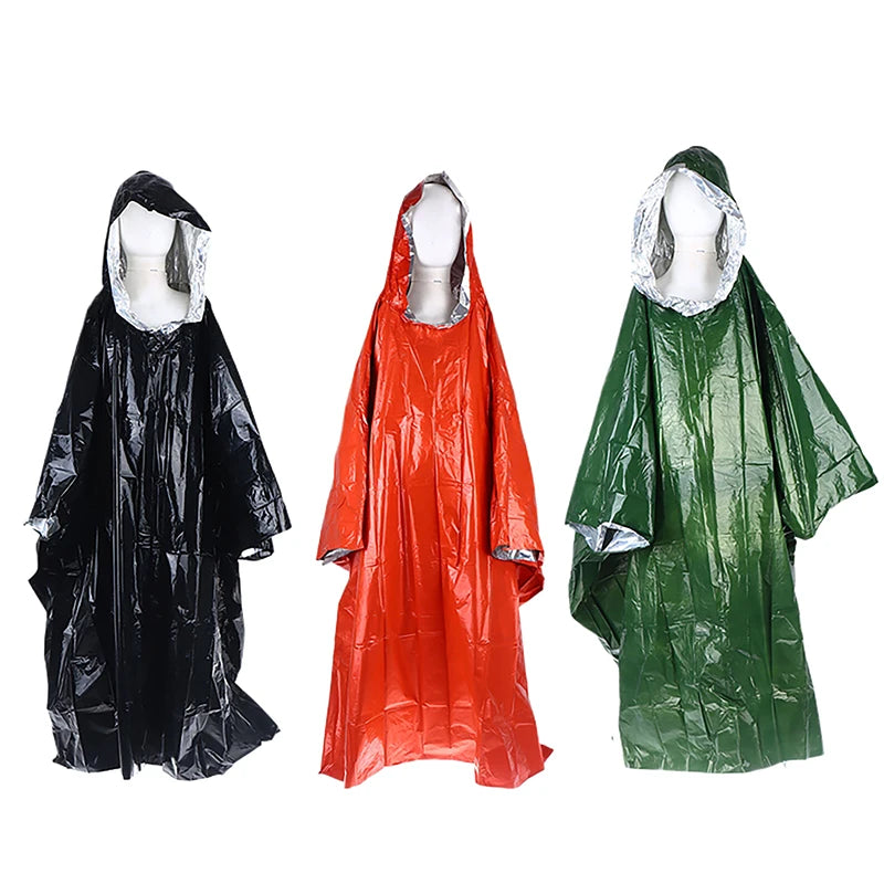 Waterproof Emergency Rain Poncho & Thermal Blanket – Hooded Emergency Rain Poncho SPOT