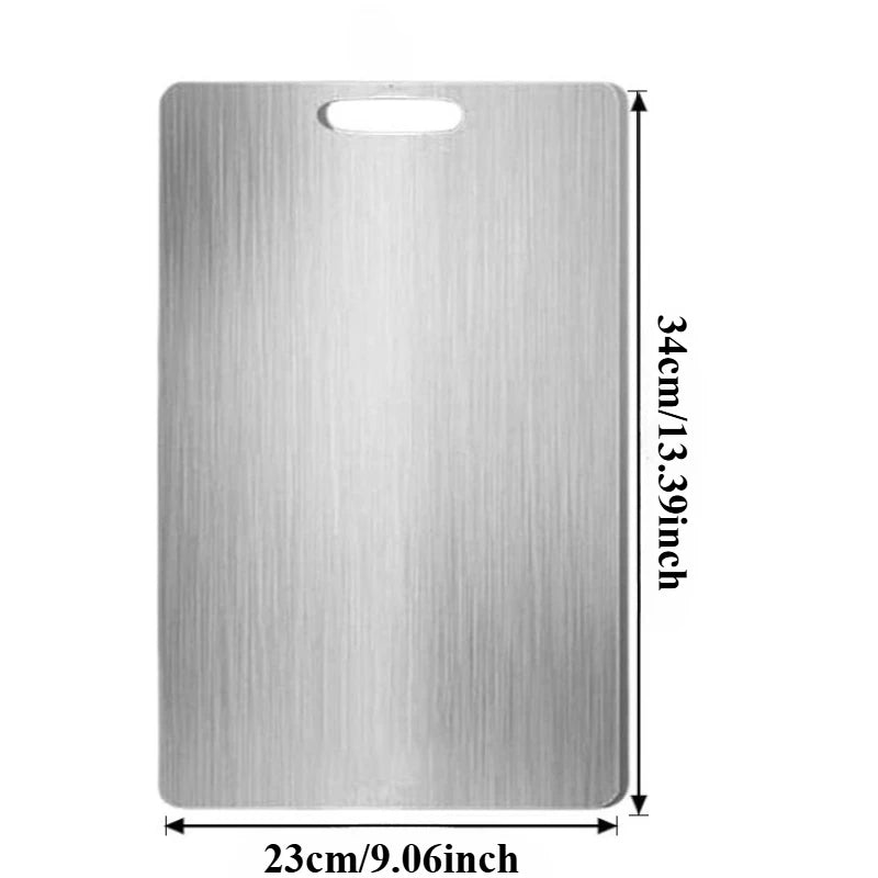 Thickened Stainless Steel Cutting Board – Rounded Corners Stainless Steel Cutting Board SPOT