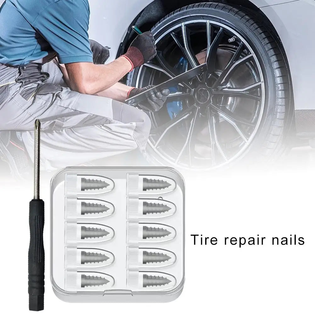 Tubeless Tire Repair Kit – Rubber Nails & Tool, Car & Bike Tire Repair Kit SPOT