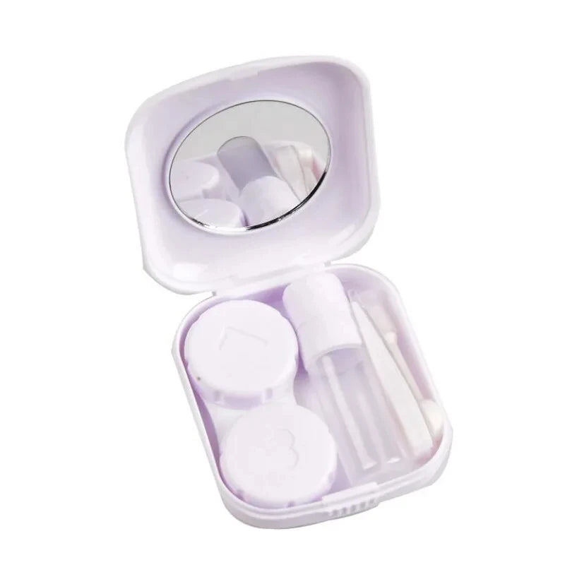 Mini Square Contact Lens Case with Mirror – Travel Kit Contact Lens Case SPOT