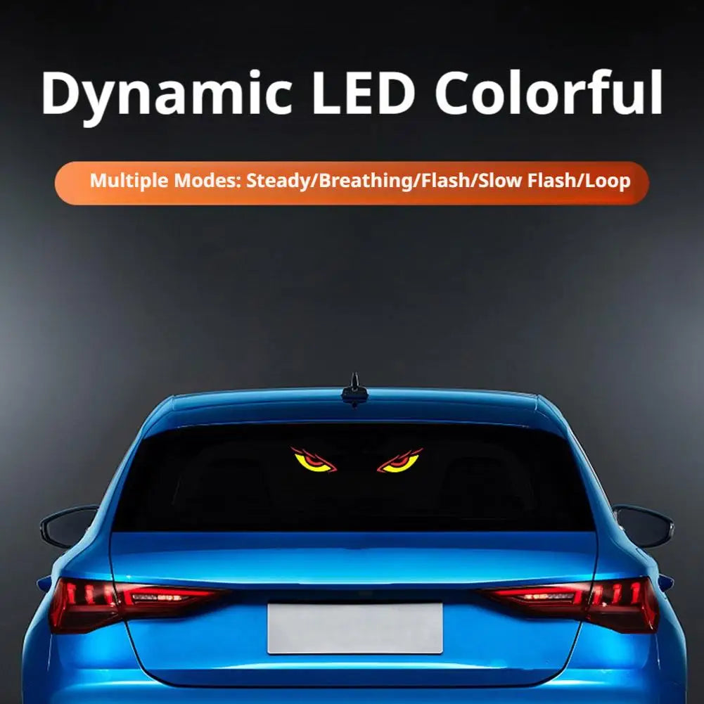 Solar RGB Car Atmosphere Lamp – Devil Eye Warning Light Car Atmosphere Lamp SPOT