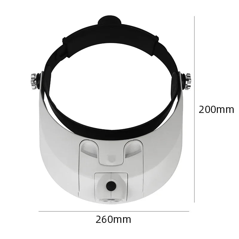 LED Head Magnifier Glasses – 5 Lens Hands-Free Magnifying Glass Head Magnifier SPOT