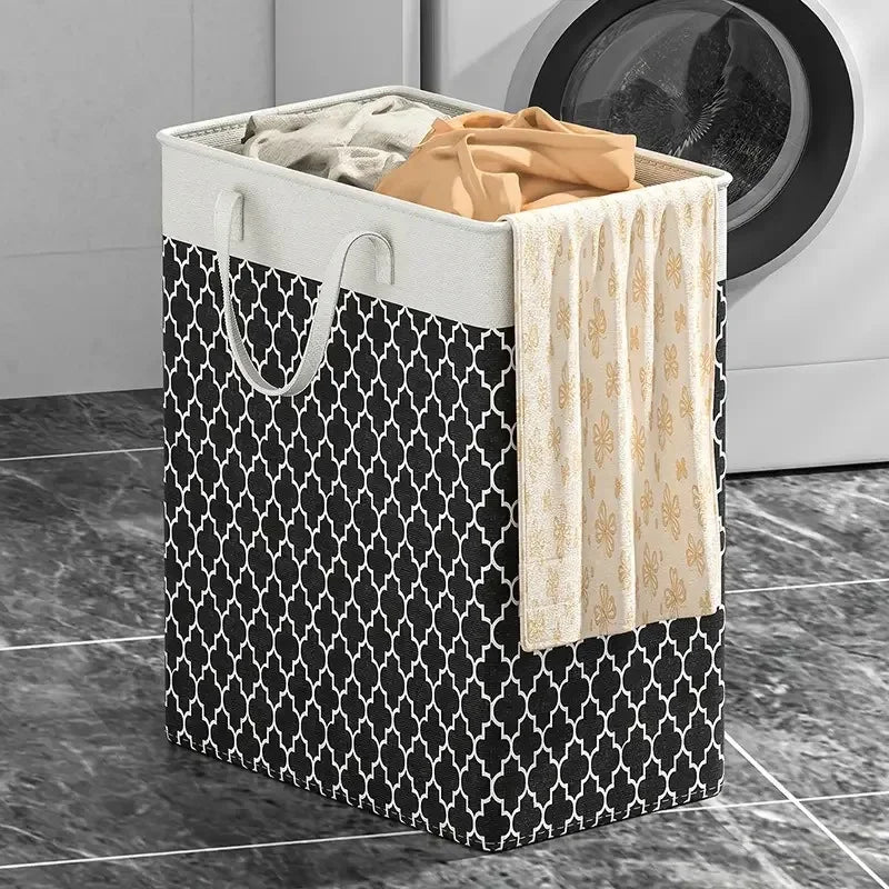 75L Foldable Waterproof Fabric Laundry Basket – Large Capacity Laundry Basket SPOT