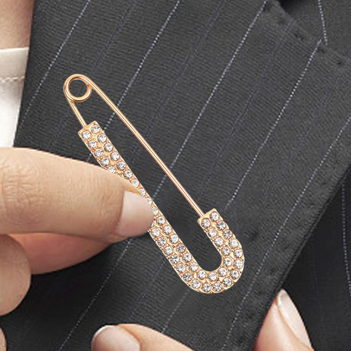 Crystal Zircon Brooch Pin – Rhinestone Safety Pin for Women Fashion Brooch Pin SPOT