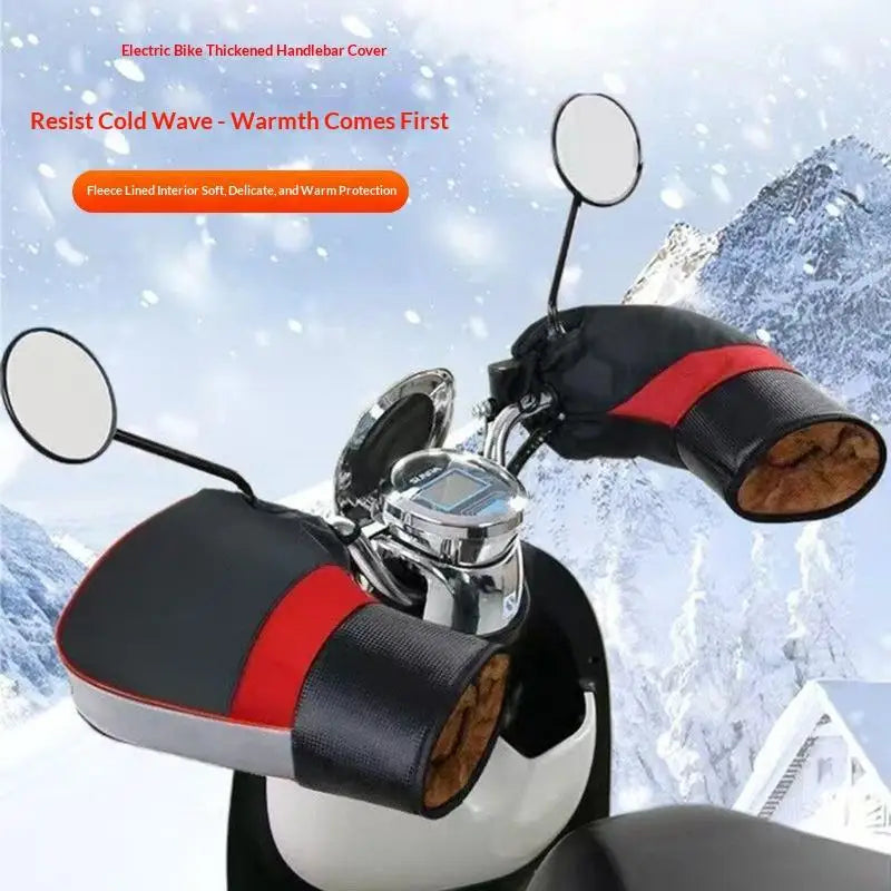 Motorcycle Handlebar Muffs – Waterproof Winter Thermal Mitts Handlebar Muffs SPOT