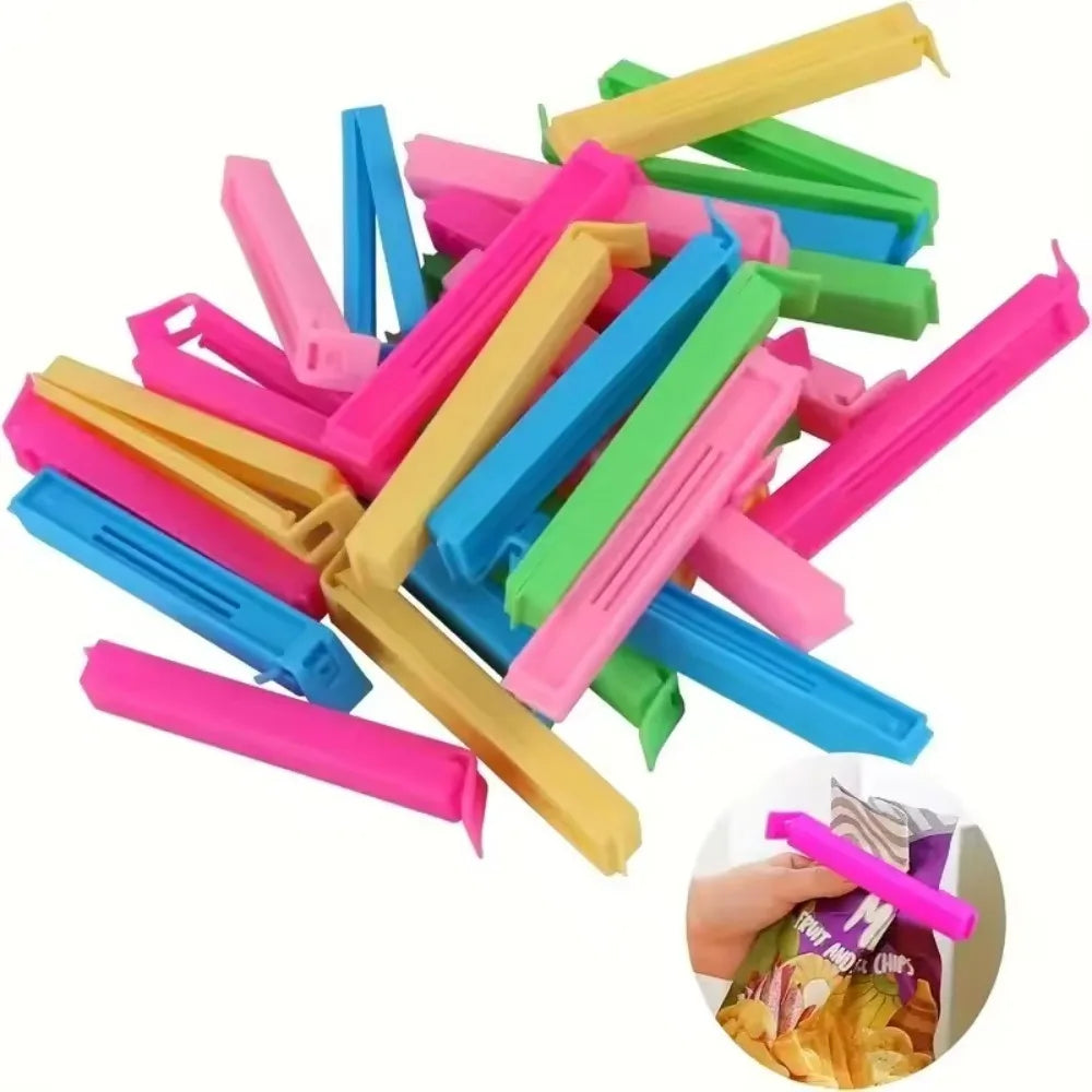 Colorful Reusable Bag Sealing Clips – Food Fresh Keeper Clamps Bag Sealing Clips SPOT