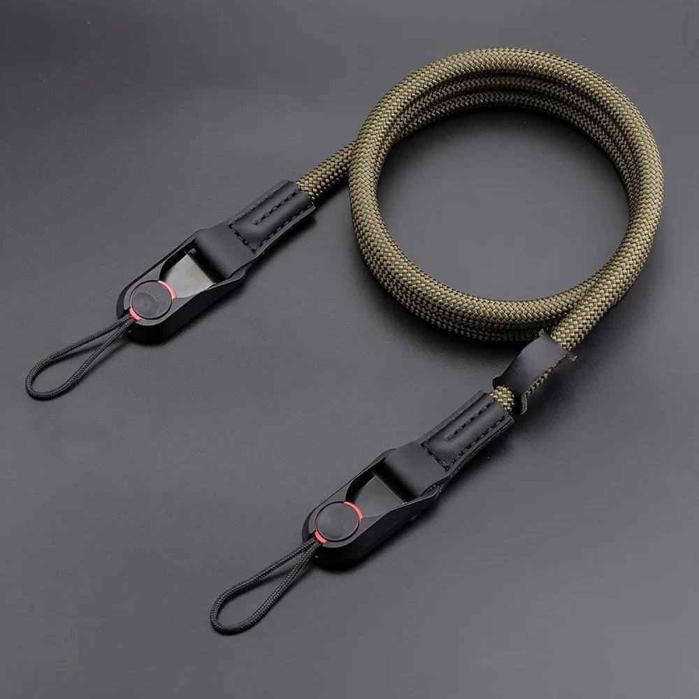 Quick-Release Adjustable Camera Strap – Climbing Rope DSLR Camera Strap SPOT Army Green