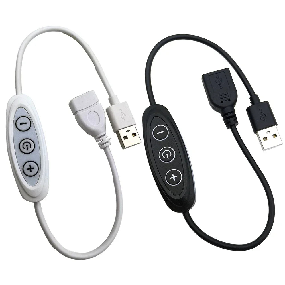 3-Key USB LED Dimmer Switch – 8 Brightness Levels, 5V 2A LED Dimmer Switch SPOT