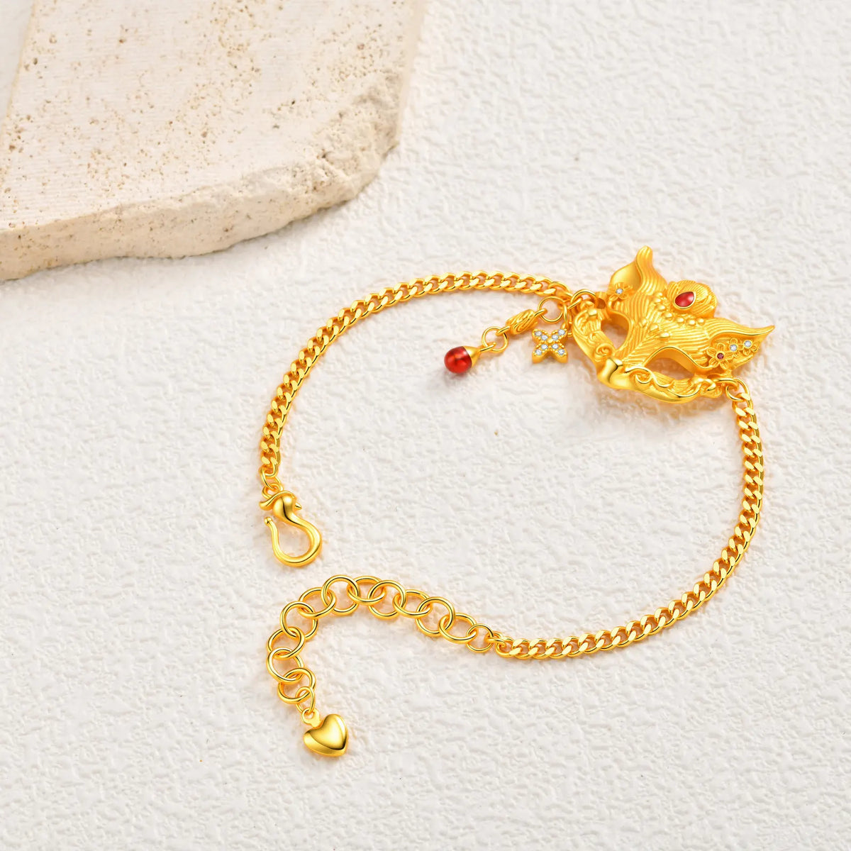 Golden Fox Mask Charm Bracelet – Fantasy Cosplay Fashion Charm Bracelet SPOT