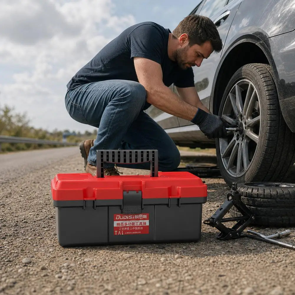 Portable Lockable Tool Box – Stackable Storage Organizer Portable Tool Box SPOT