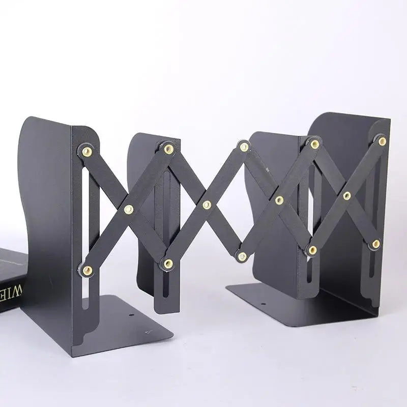 Metal Retractable Book Stand – Adjustable Bookend Organizer Book Stand Organizer SPOT