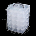 Transparent Portable Storage Box – Dustproof Jewelry Organizer Portable Storage Box SPOT 5 layers