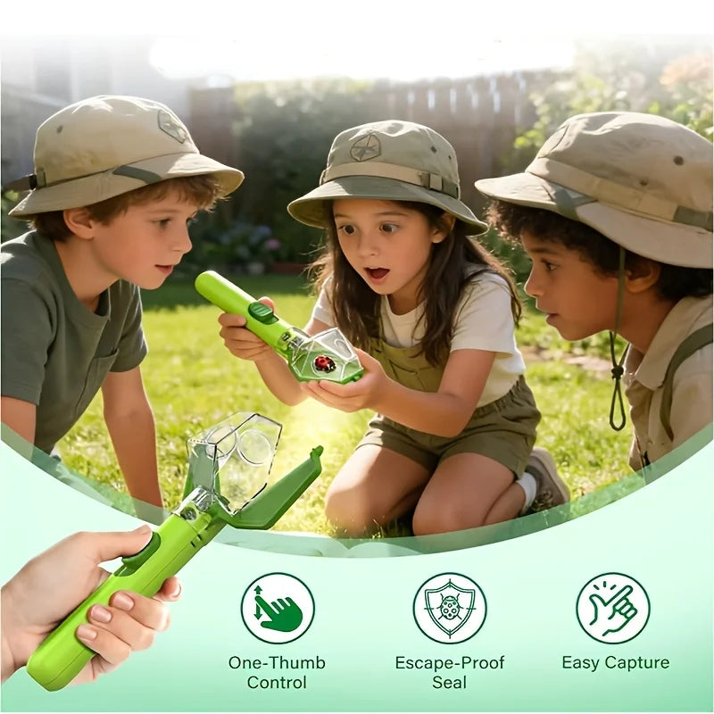6X Magnifying Bug Catcher – Handheld Insect Viewer & Critter Cage Bug Viewer Toy SPOT