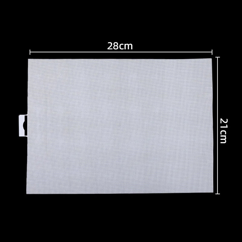 14-Count Plastic Cross Stitch Canvas Mesh Sheet for DIY Crafts Cross Stitch Canvas SPOT White