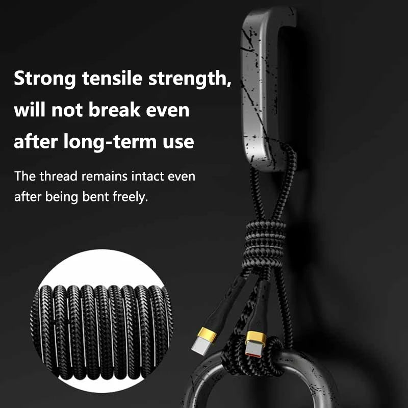 120W USB-C to USB-C Fast Charging Cable – Nylon Braided USB-C Charging Cable SPOT