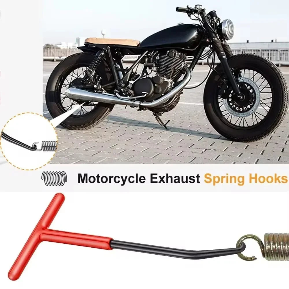 Motorcycle Exhaust Spring Hook Tool – T-Handle Wrench Puller Exhaust Spring Tool SPOT