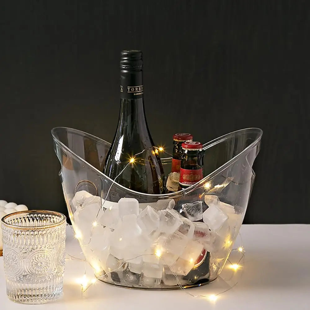 Acrylic Ingot Ice Bucket – Champagne & Wine Cooler Tub Acrylic Ice Bucket SPOT Default Title